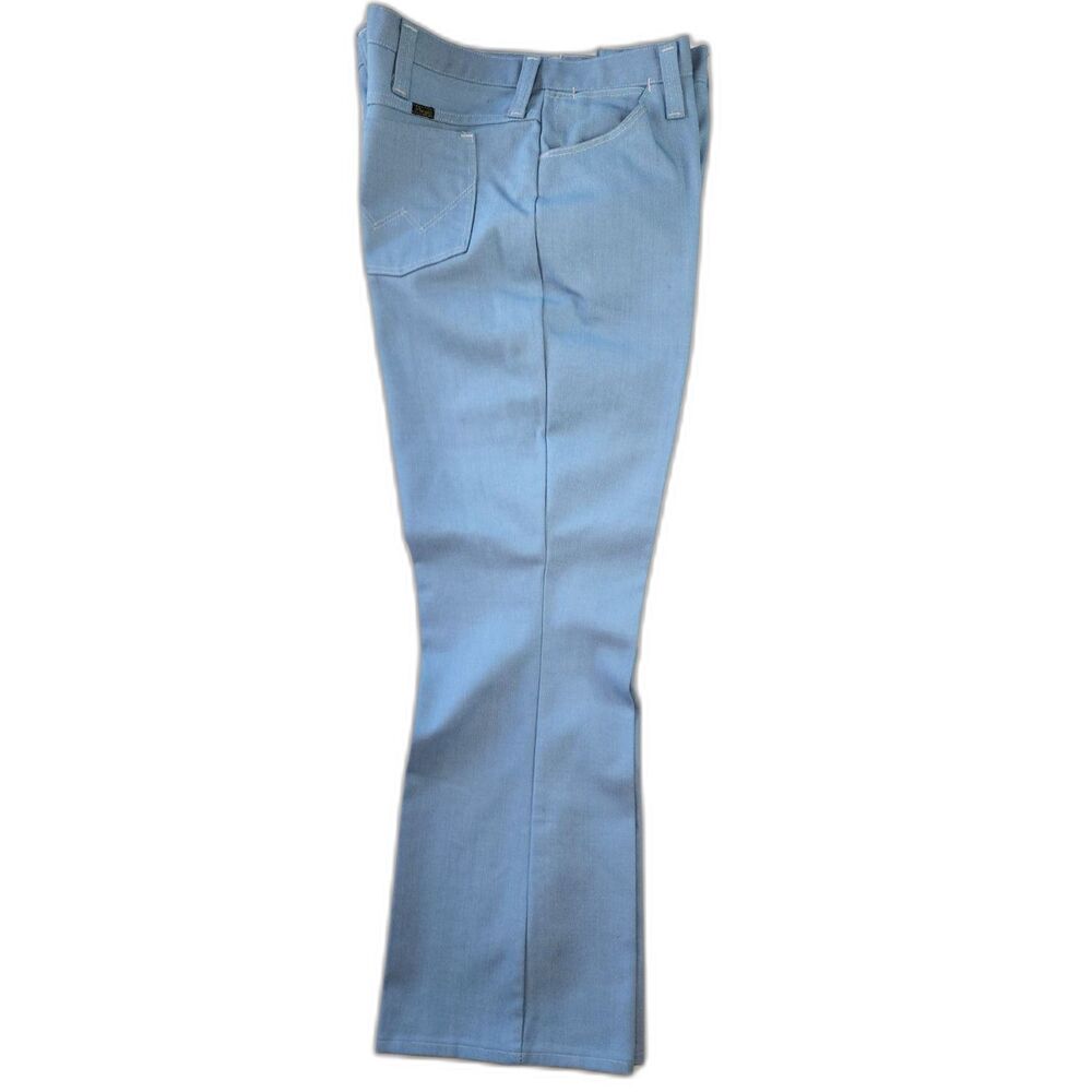 Vintage 70's Wrangler Men's Light Blue Denim Jeans Size 38 x 30